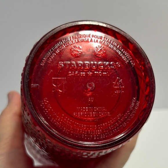 Starbucks Red Jeweled Holiday Tumbler Cold Cup Venti 24oz Christmas Winter 2021 - Picture 4 of 8